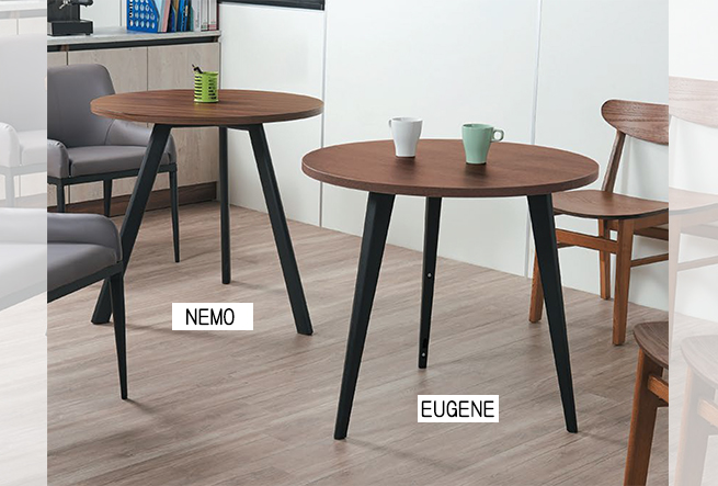 NEMO & EUGENE 工業風洽談桌∣奇鑫辦公家具
